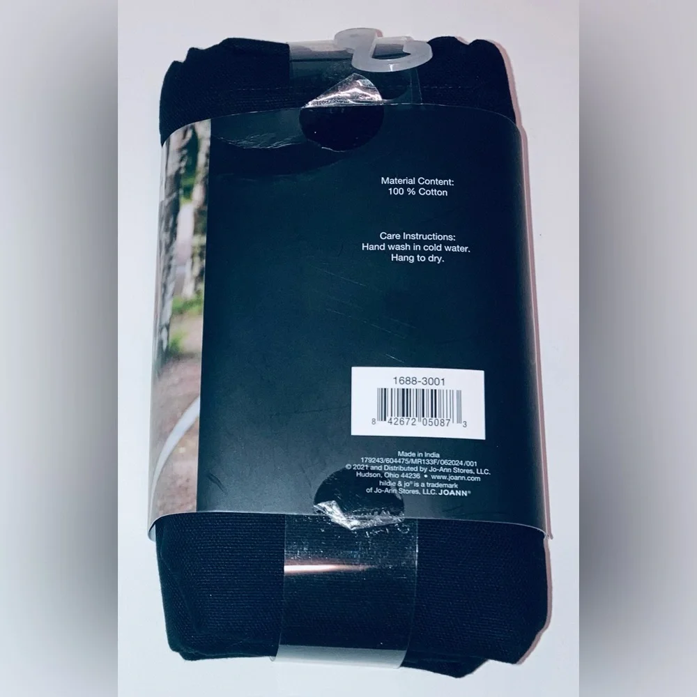 Hildie & Jo Canvas Totes 3-Packs - NEW! Black.